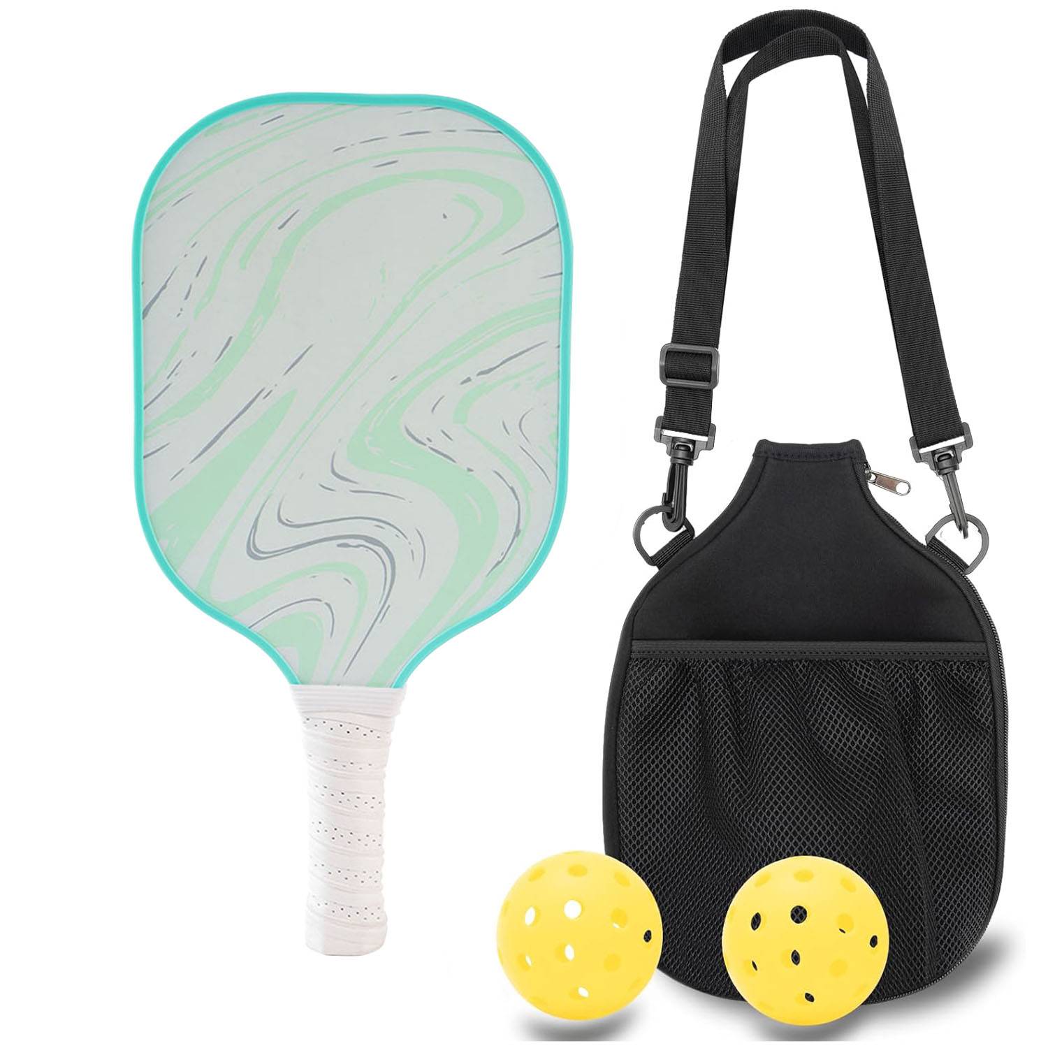 LT-001 [Single+single-shot backpack+2 40-hole outdoor ball] glass fiber